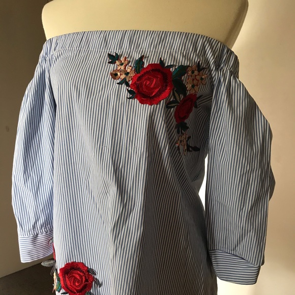 Como Vintage off shoulder boho blouse - Picture 2 of 5
